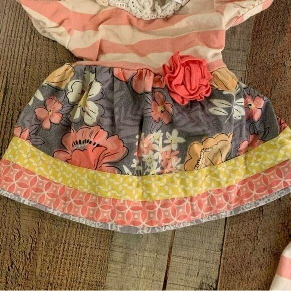 Counting daisies baby girls ruffle and lace pants and top set -6M - Picture 8 of 8